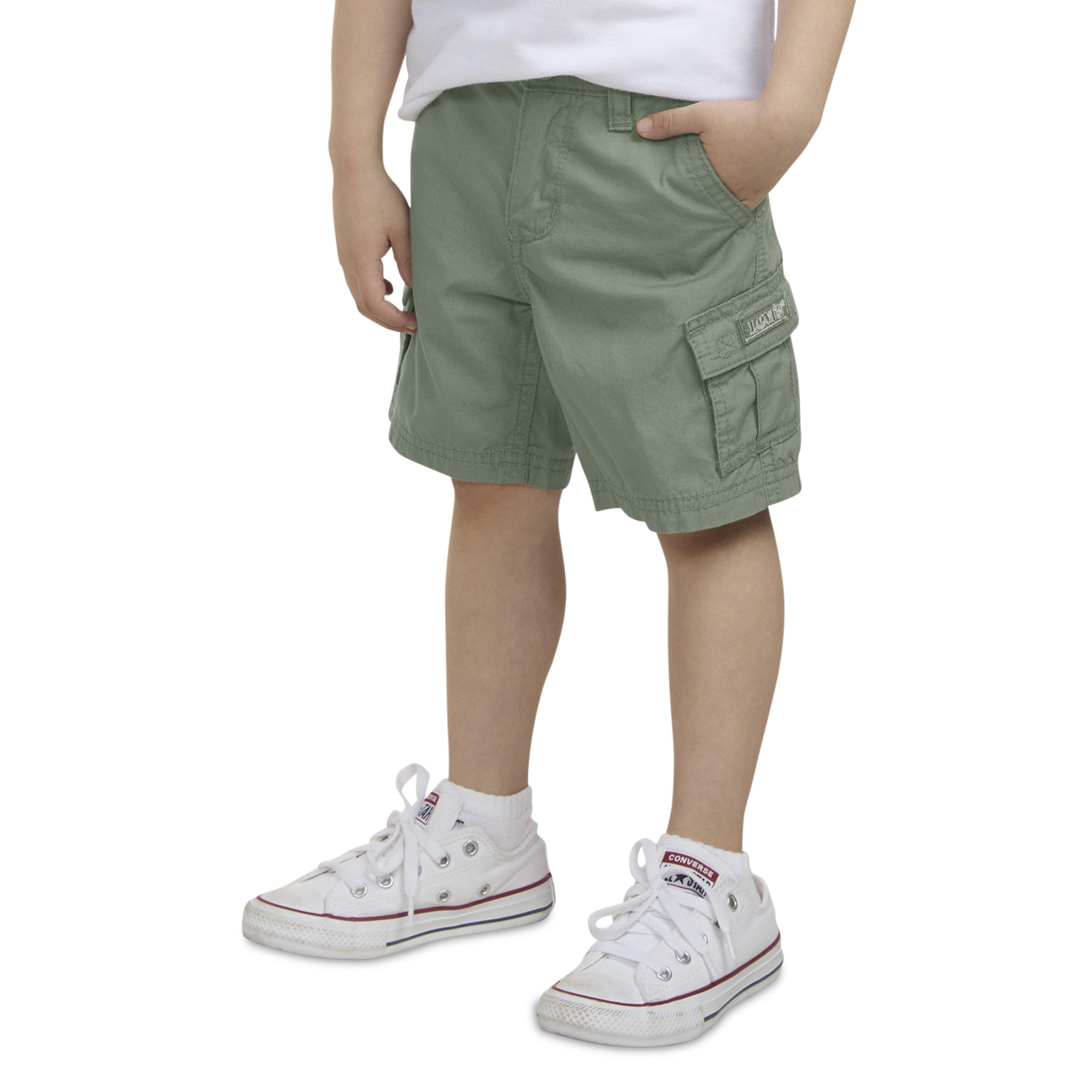 Levi's Red Tab Relaxed Toddler Boys' Green Cargo Shorts - GREEN